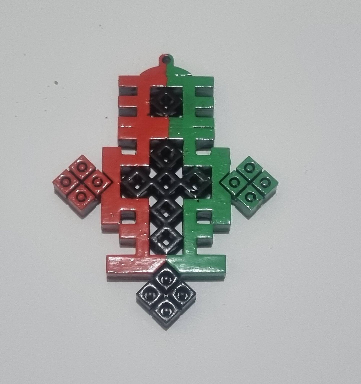 Ethiopian cross fridge magnet, 3d printed African art, christian gift idea, love ethiopia, east african symbol,religious home decoration