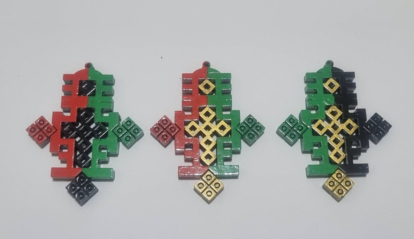 Ethiopian cross fridge magnet, 3d printed African art, christian gift idea, love ethiopia, east african symbol,religious home decoration