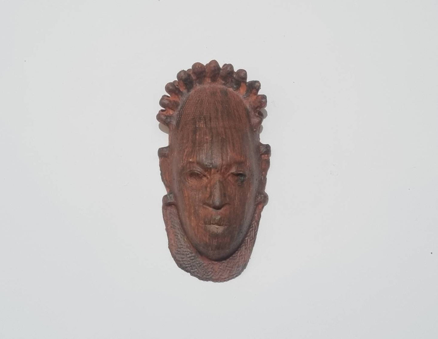 Queen idia Festac mask, 3d printed fridge magnet. African art and culture, african mask sculpture,Benin bronze iyoba, black history Nigeria