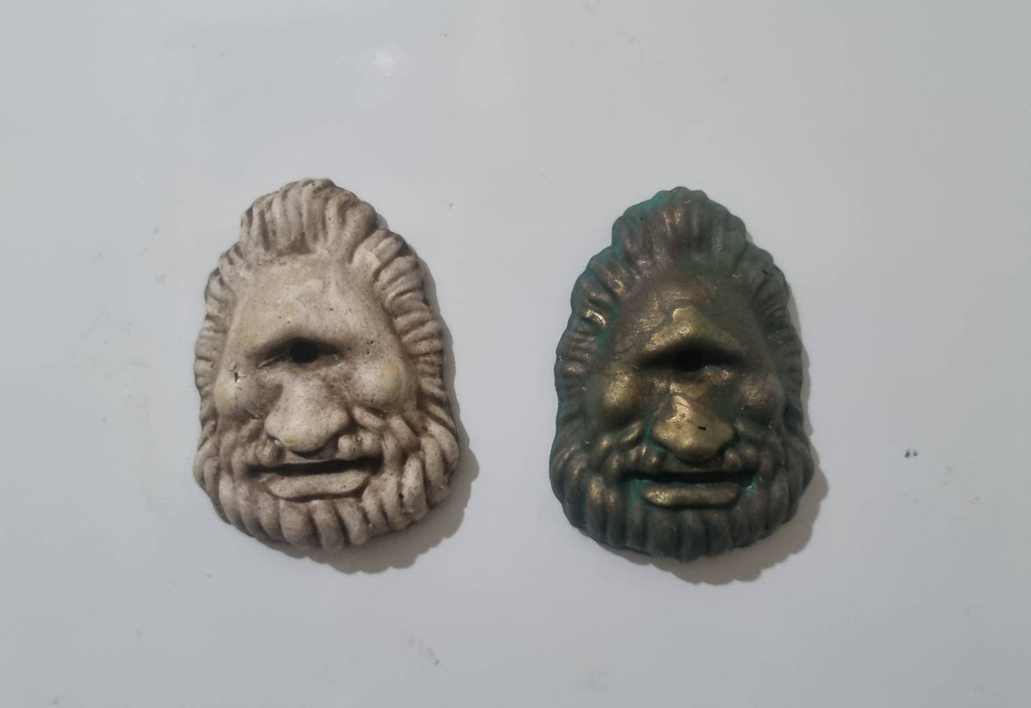 Mask of Polyphemus fridge magnet, greek mythology, gods and goddesses, 3d printed Roman art, marble or bronze, hellenistic cyclops sculpture