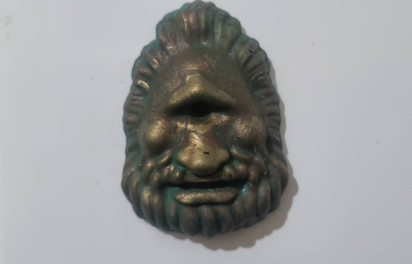 Mask of Polyphemus fridge magnet, greek mythology, gods and goddesses, 3d printed Roman art, marble or bronze, hellenistic cyclops sculpture