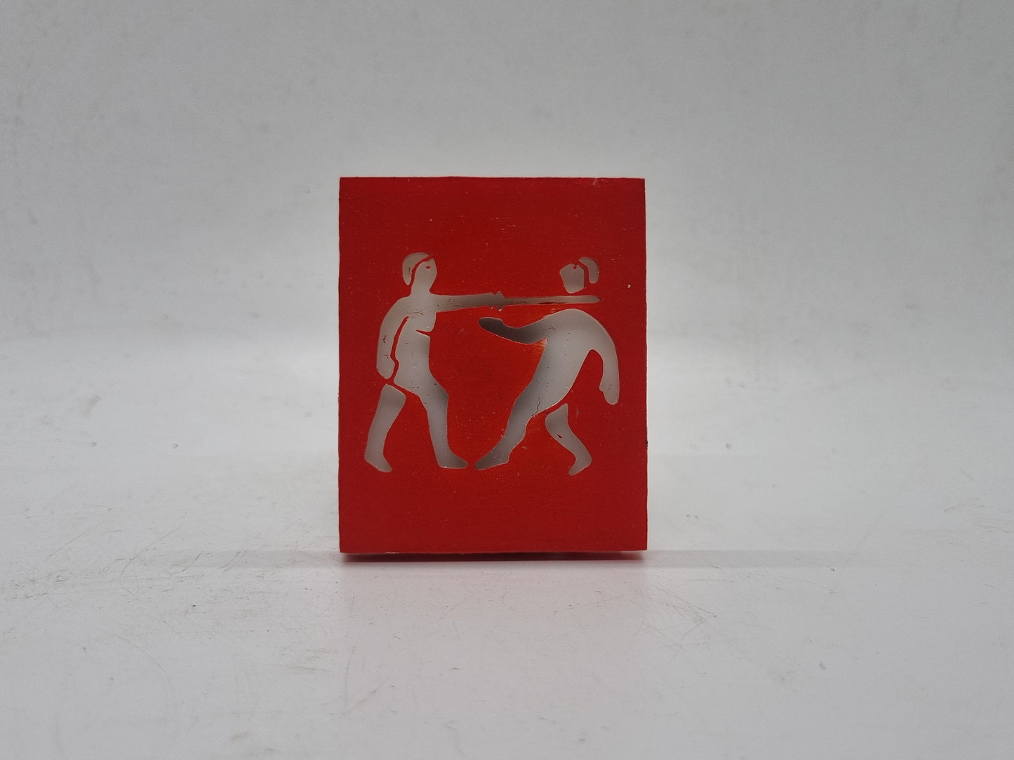 Flag of the Benin empire fridge magnet, African art and culture, 3d printed tribal art, edo history nigeria, benin bronze flag,red and white