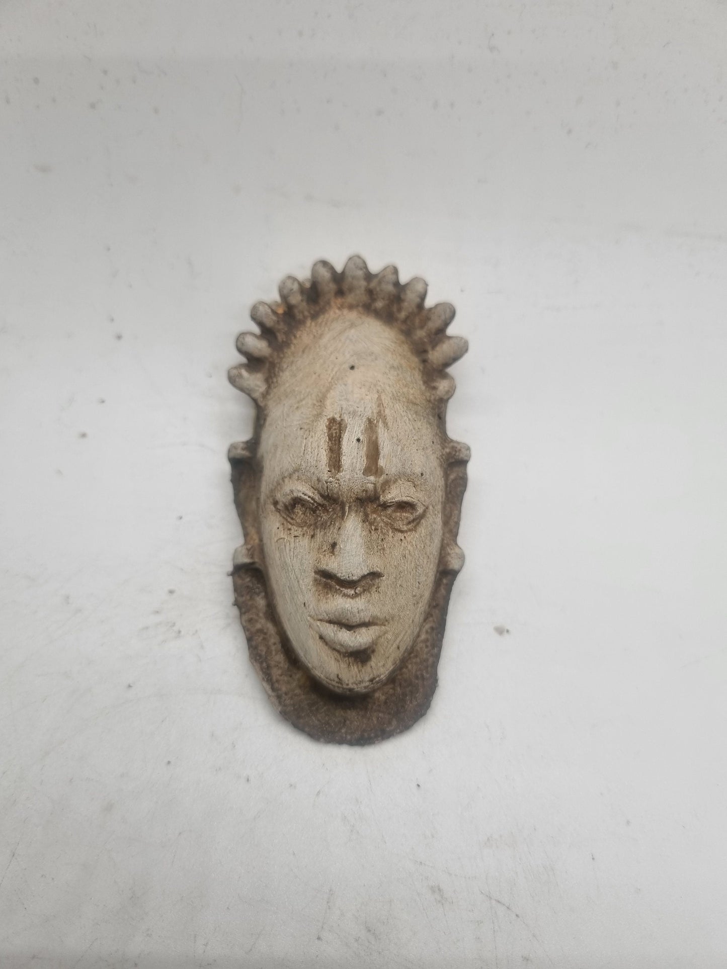 Queen idia Festac mask, 3d printed fridge magnet. African art and culture, african mask sculpture,Benin bronze iyoba, black history Nigeria