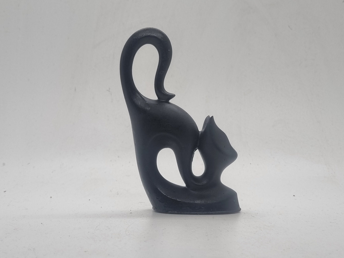 Black African cat figurines, Singular or paired. 3d printed  African art, Egyptian cat statue, 3d printed cat figurine, pet lover gift idea