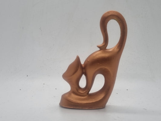 Copper African cat figurines,  3d printed statue, Singular or paired, African art and culture, Egyptian cat decor,ancient egyptian gift idea