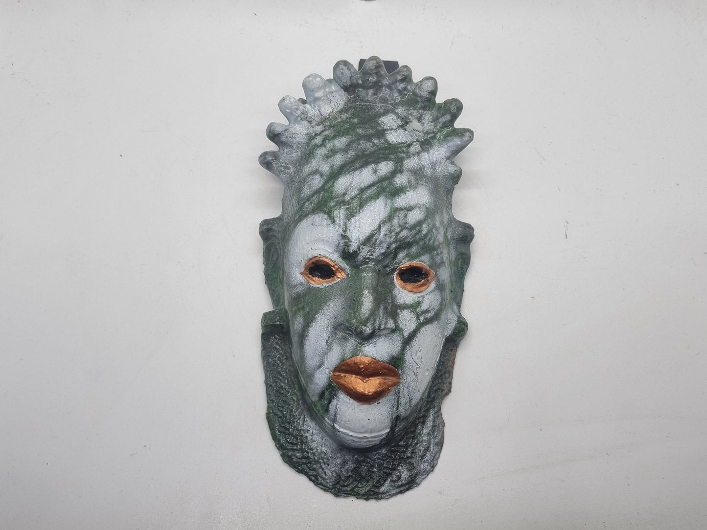 Queen Idia festac mask, 3d printed benin bronze, African mask, black art and culture, African queen, edo tribal art, afro woman, love africa