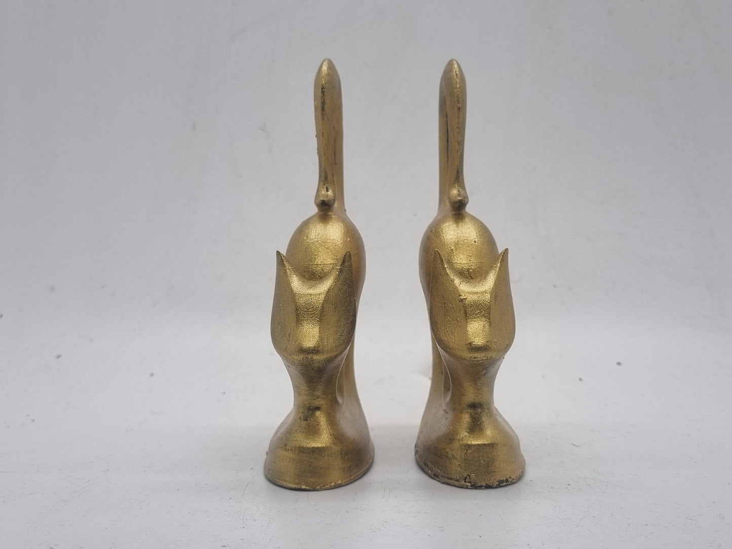 Gold African cat figurines, Singular or paired,  African art and culture, 3d printed statuette, Egyptian figurine,ancient egypt gift idea