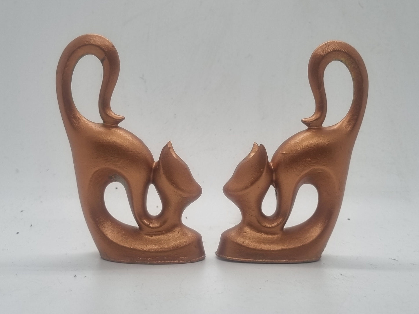 Copper African cat figurines,  3d printed statue, Singular or paired, African art and culture, Egyptian cat decor,ancient egyptian gift idea