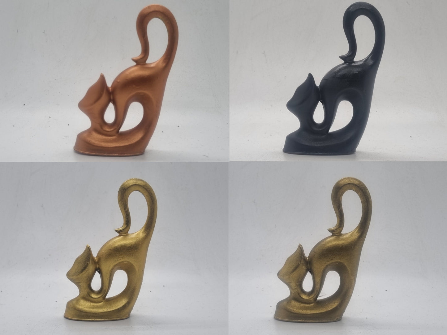 African cat figurines, Singular or paired, African art,Egyptian cat statuette,ancient egypt gift idea,feline statue,ornamental animal figure