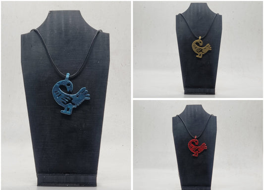 African Sankofa bird pendant, Akan tribal jewellery necklace, Ghana kente symbol, Asante spirituallity emblem, 3d printed resin, gift idea