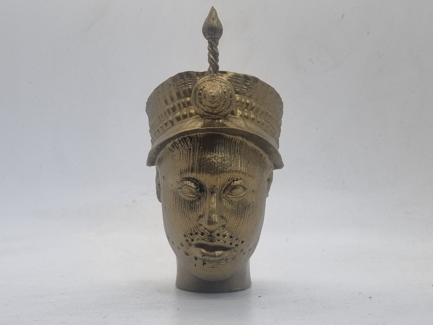 Bronze Ori Olokun head, 3d printed bust, . African yoruba art, Ife Nigeria, benin bronze, African male statue, African spirituality symbol,