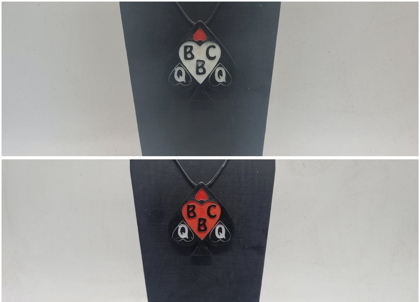 Black and red Queen of spades, bbc lover pendant, adult fetish, hotwife dress earrings,Qos party jewellery, interracial love,bmfc accessory.