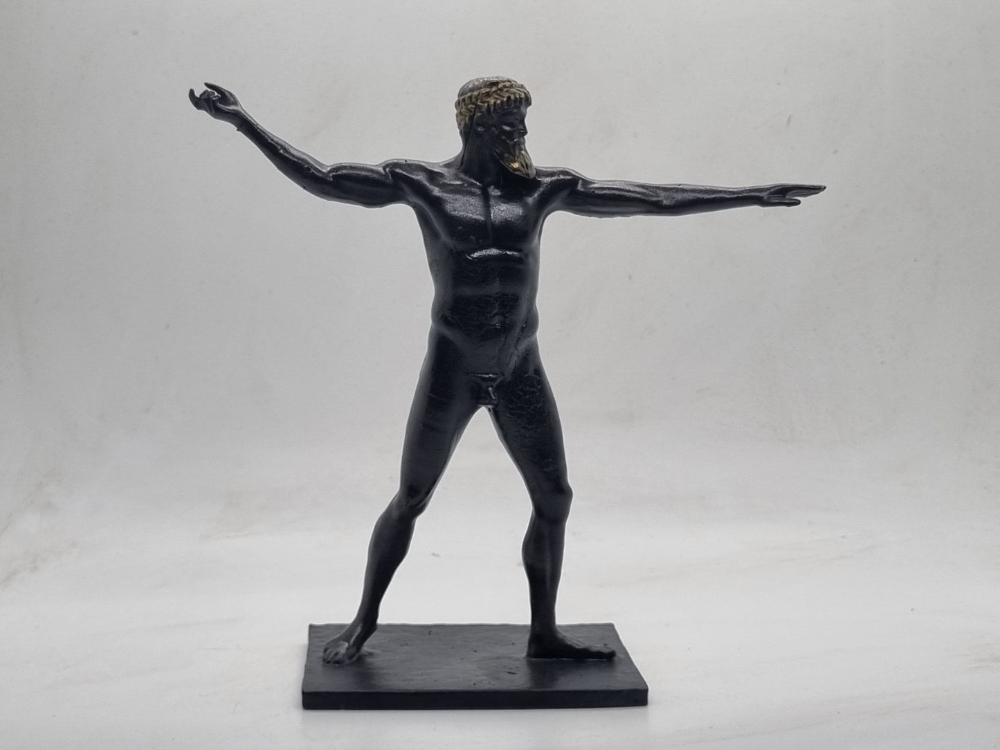 Bronze coloured Zeus, 3d printed statuette, Hellenistic art sculpture,Roman male figurine, greek mythology  statue, gods and Goddesses,