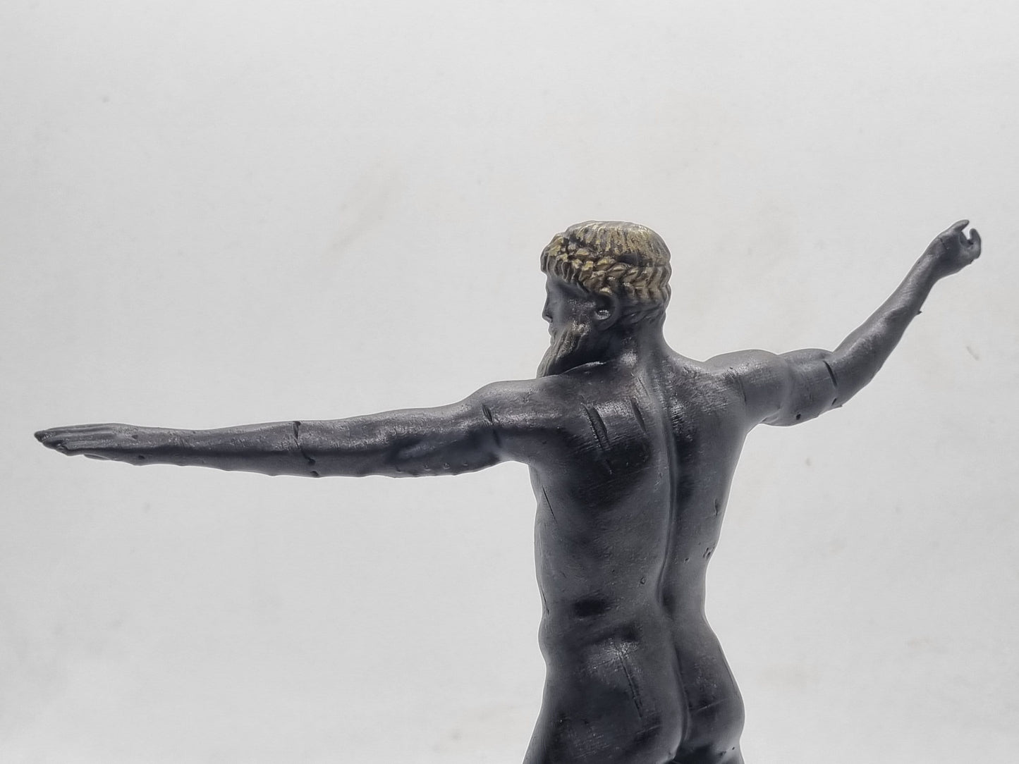 Bronze coloured Zeus, 3d printed statuette, Hellenistic art sculpture,Roman male figurine, greek mythology  statue, gods and Goddesses,