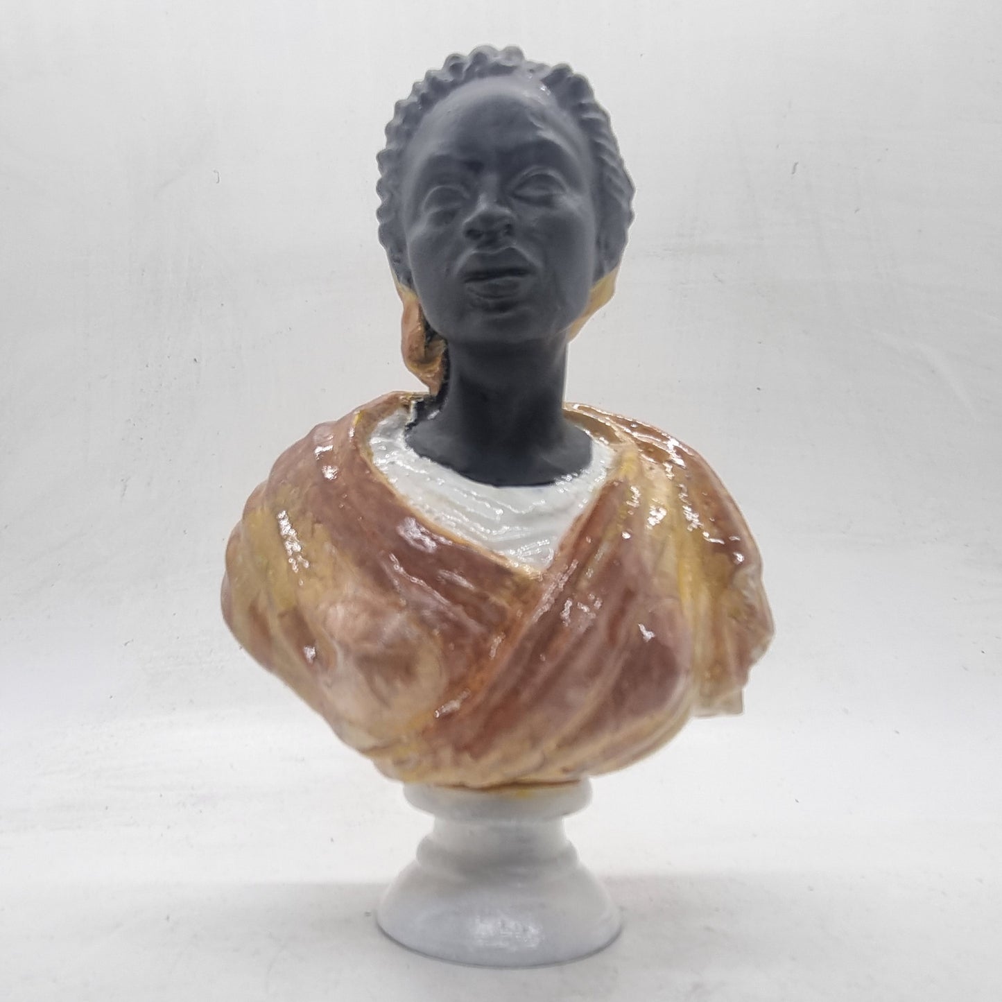 Pair of African busts, The Wallace collection,faux marble figurines, black history statues, African American art,  african couple gift idea