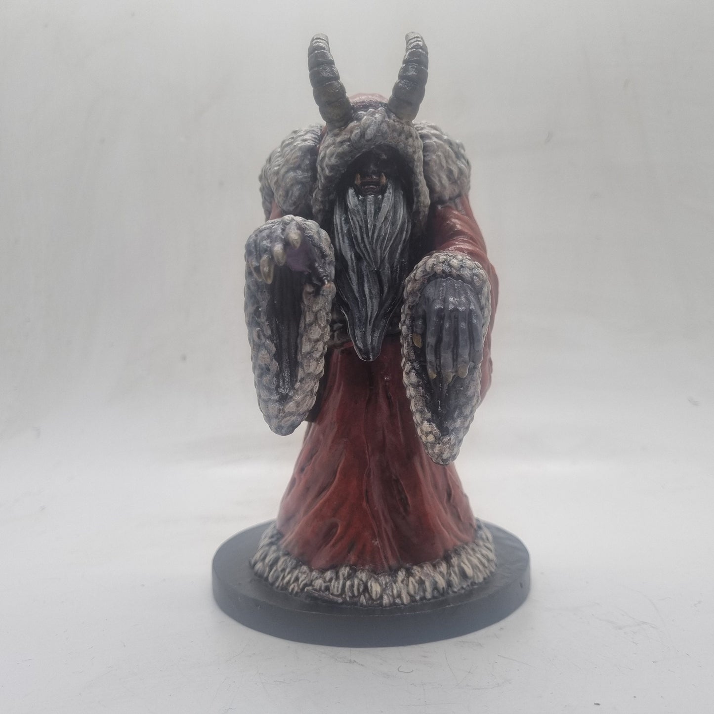 Krampus statuette, 3d printed christmas horror statue, xmas legend, festive decor, krampus ornament,  evil santa claus, resin yuletide bust