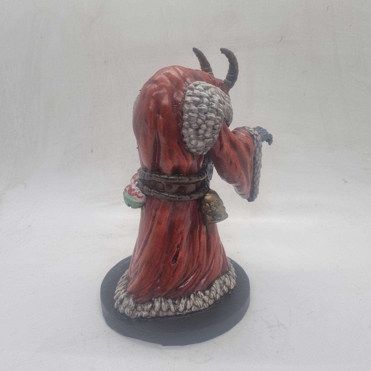 Krampus statuette, 3d printed christmas horror statue, xmas legend, festive decor, krampus ornament,  evil santa claus, resin yuletide bust