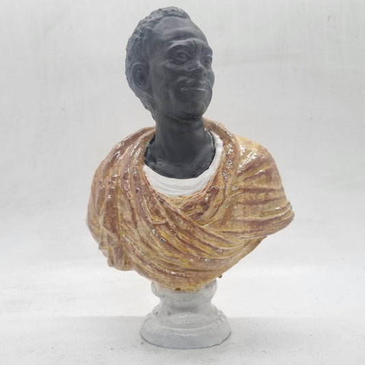 African Man bust, The Wallace collection, black man sculpture, faux marble figurine, black history statue, African American man, 3d print