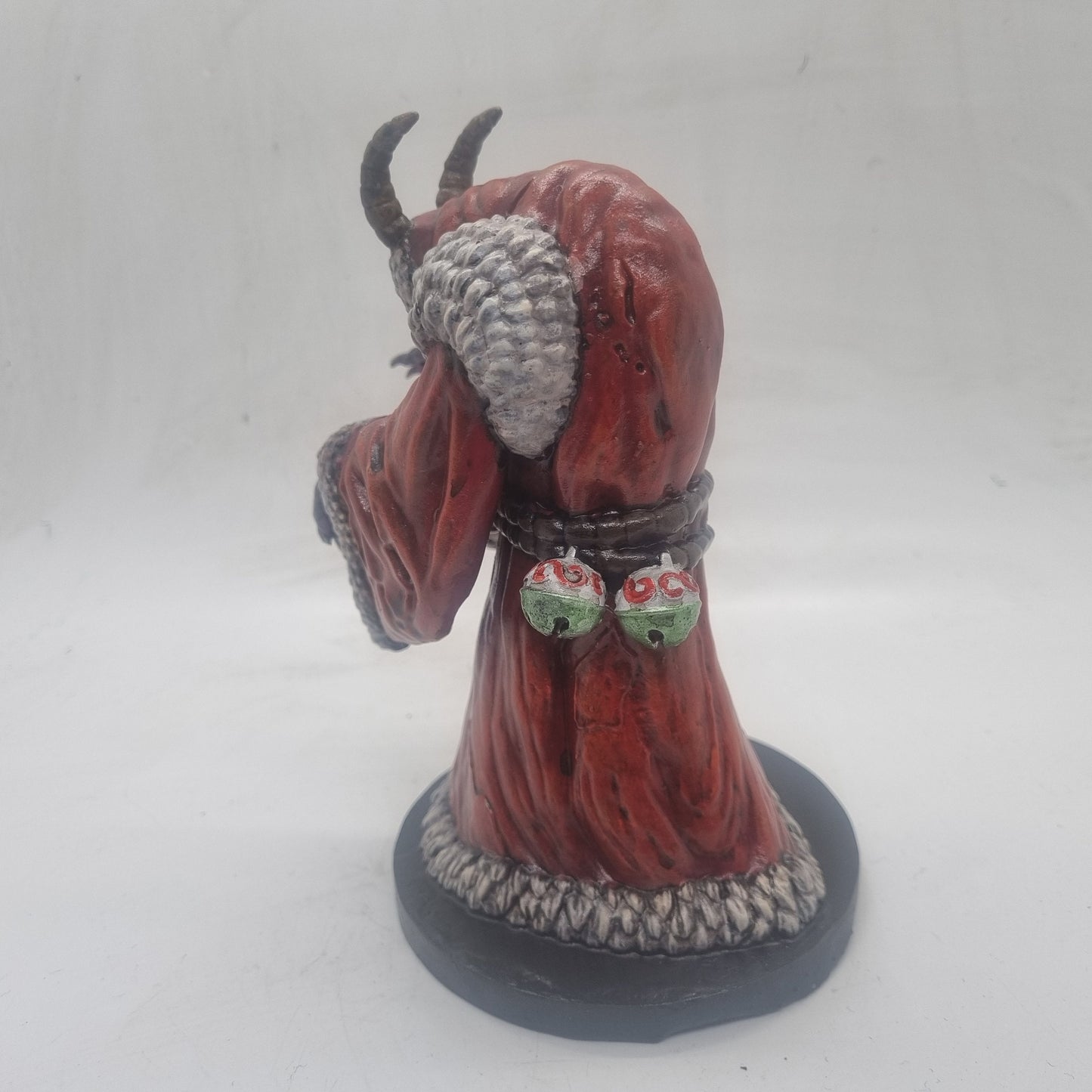 Krampus statuette, 3d printed christmas horror statue, xmas legend, festive decor, krampus ornament,  evil santa claus, resin yuletide bust