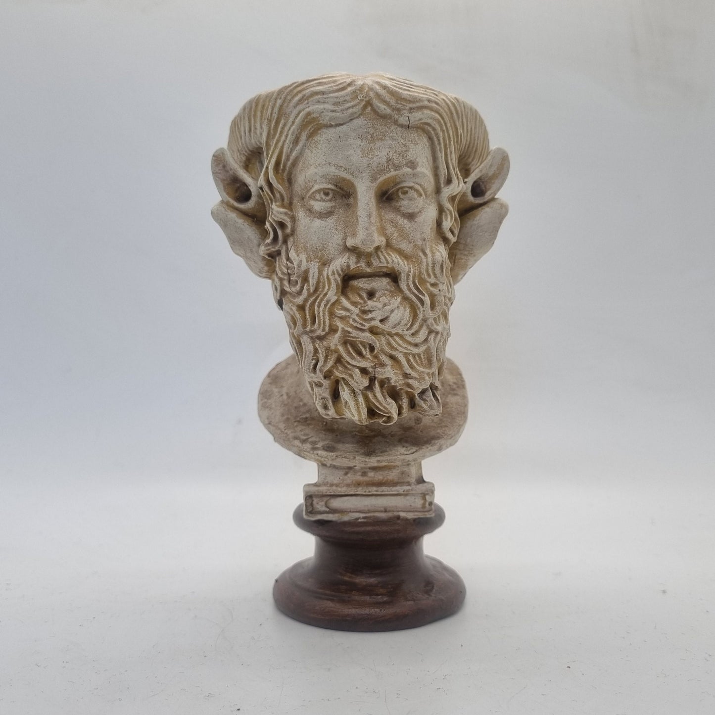 Zeus Ammon bust statuette, 3d printed Roman art, Hellenistic marble statue, greek mythology figurine, greek gods and Goddesses.