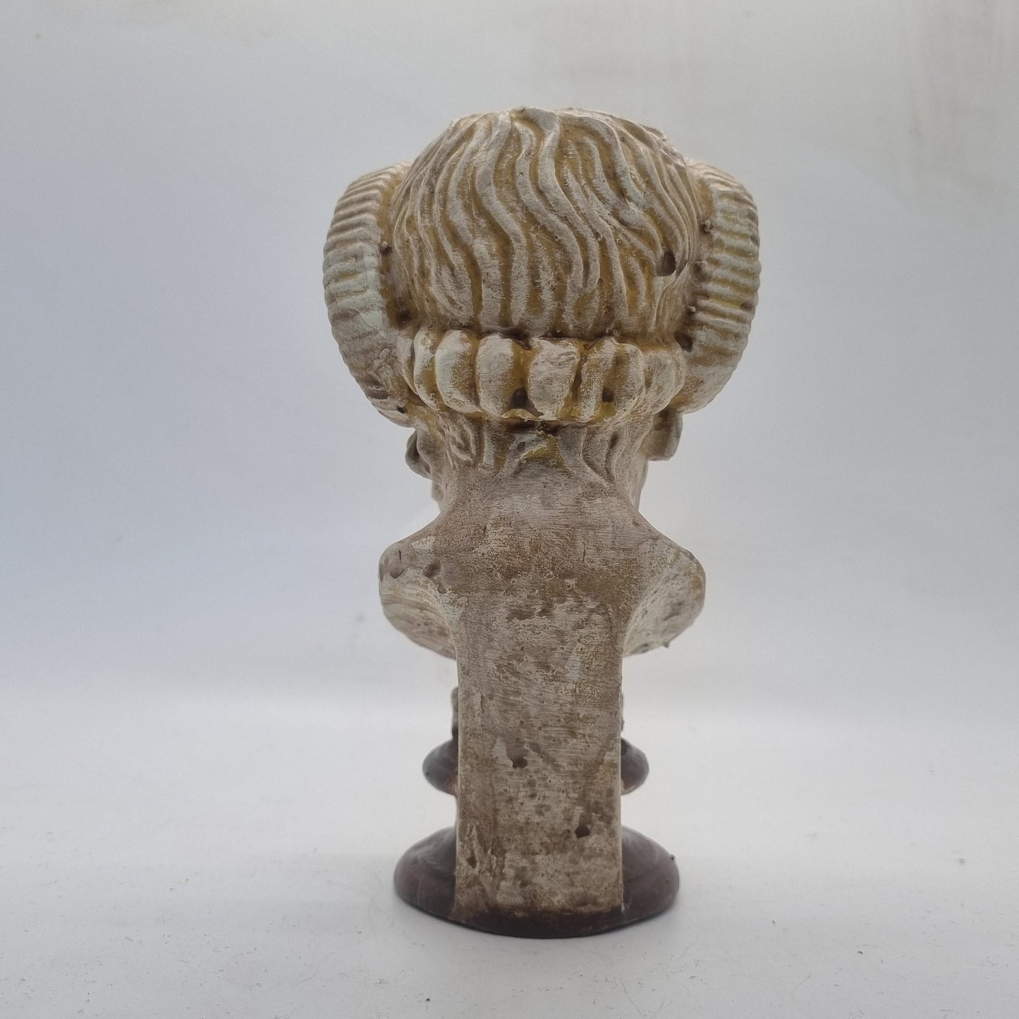 Zeus Ammon bust statuette, 3d printed Roman art, Hellenistic marble statue, greek mythology figurine, greek gods and Goddesses.