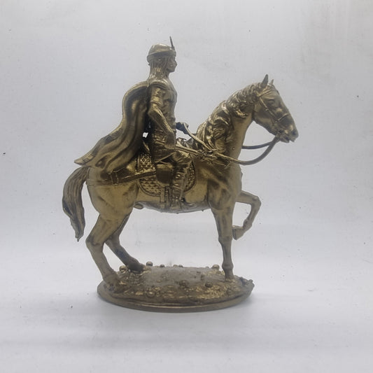 Bronze colour Vlad (the impaler) Dracula, 3d printed statue, dracula Inspiration, horse mounted figurine. History figure,Romanian vlad III