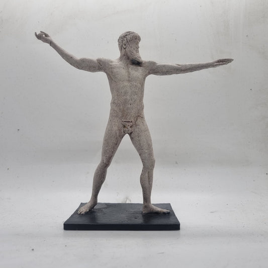 Faux marble effect Zeus, 3d printed statue,Hellenistic art sculpture,Roman male figurine,greek mythology gift statuette, gods and Goddesses,