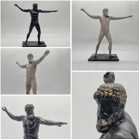 Bronze coloured Zeus, 3d printed statuette, Hellenistic art sculpture,Roman male figurine, greek mythology  statue, gods and Goddesses,