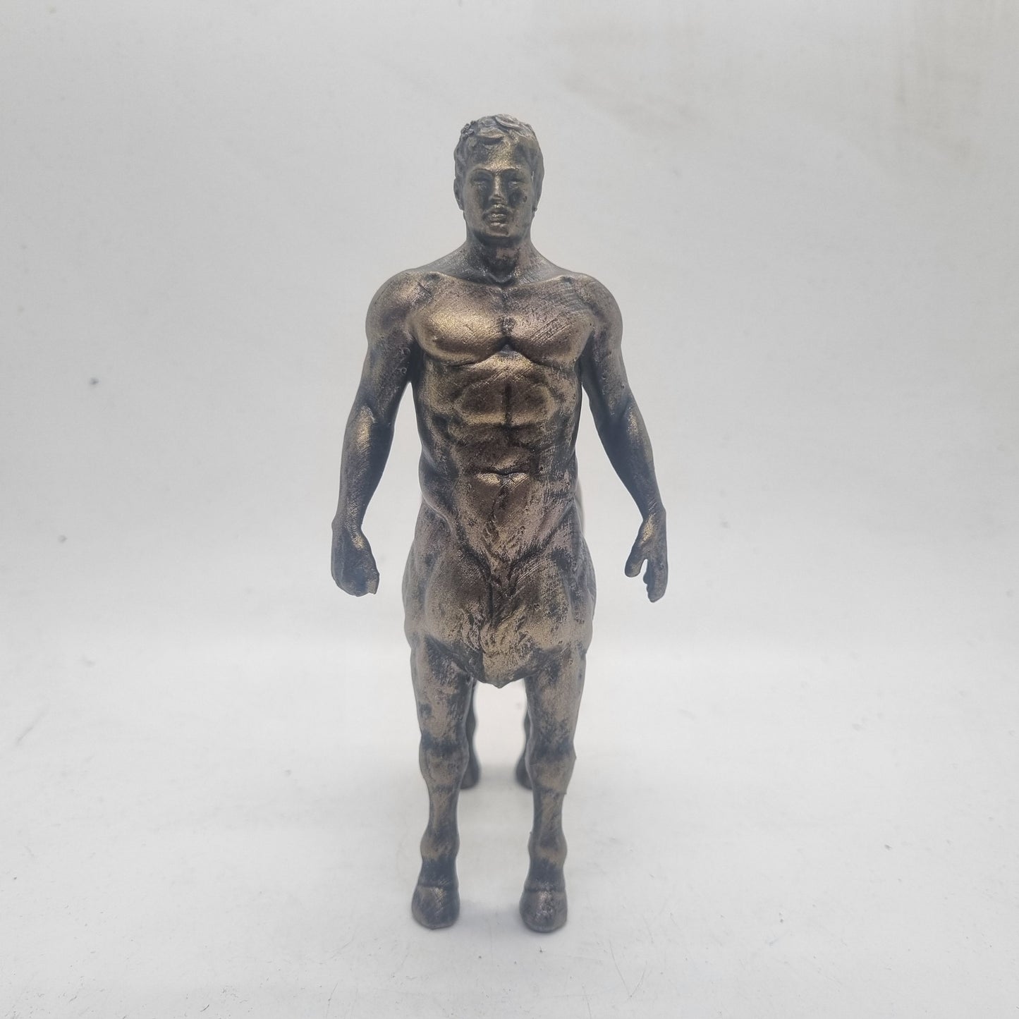 Bronze coloured Centaur statuette 3d print, Roman hellenistic art statue, bronze Demi god figurine, greek mythology gift, horse man statue.